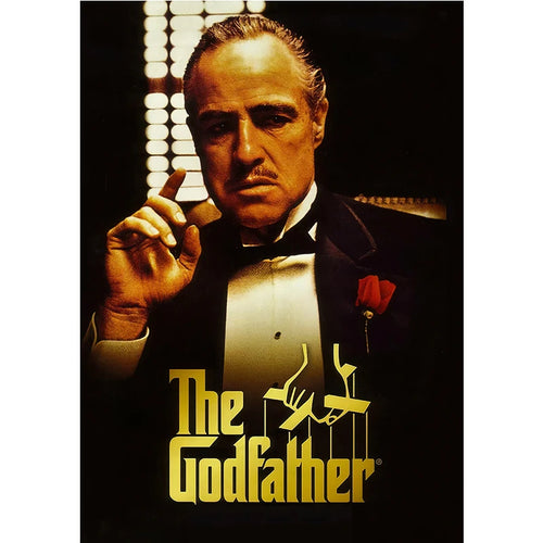 Classic Movie Godfather Poster Black and White Canvas Painting Home Decor Wall Art Gangster Retro Pictures Bar Hanging Painting